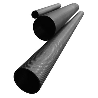 3K パターン カーボンファイバーチューブ 低温120°C マット仕上げ 180mm 200mm 230mm