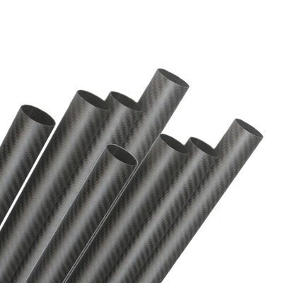 3k Twill 表面 工業用高張力炭素繊維チューブ