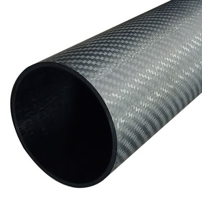 3K パターン カーボンファイバーチューブ 低温120°C マット仕上げ 180mm 200mm 230mm